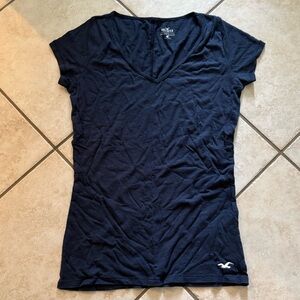 Navy Hollister Short Sleeve Shirt